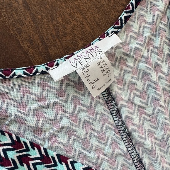 Lascana Venus  Chevron Women's Blouse - Black and White - Picture 3 of 3